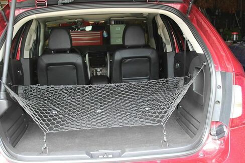 شبكة شحن منظم صندوق السيارة الخلفي لسيارة Ford Edge 2009-2015 Lincoln MKX 2009-2016 - شبكة شحن على شكل مغلف لسيارات الدفع الرباعي - منظم صندوق سيارة مرن شبكي ممتاز - متوافق مع Edge MKX in Kuwait