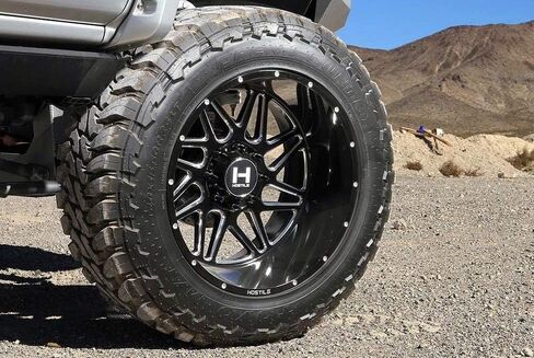 22" Inch Hostile H108 22x12 6x135-44mm Black/Milled Wheel Rim in Saudi Arabia