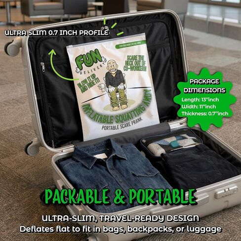 FUN delivery Inflatable Squatting Andy - Jump Scare Office Prank for Bathrooms - Fun April Fools Prank for Coworkers - Random Life Size Blow Up Doll & Funny Gifts for Adults in Saudi Arabia