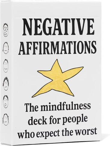 Niche Nation Funny Cynical Affirmation Cards - Sarcastic Gifts - Disappointing Affirmations Cards - Quirky Dark Humor Gifts - Gag Gifts Funny Adult - Be Your Worst Self - 50 Cards in Saudi Arabia