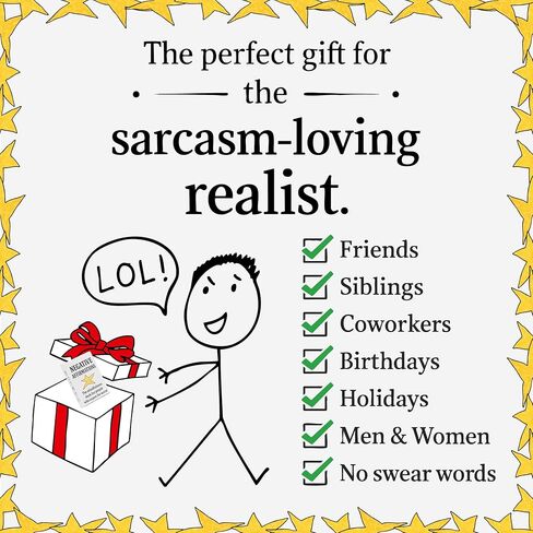 Niche Nation Funny Cynical Affirmation Cards - Sarcastic Gifts - Disappointing Affirmations Cards - Quirky Dark Humor Gifts - Gag Gifts Funny Adult - Be Your Worst Self - 50 Cards in Saudi Arabia