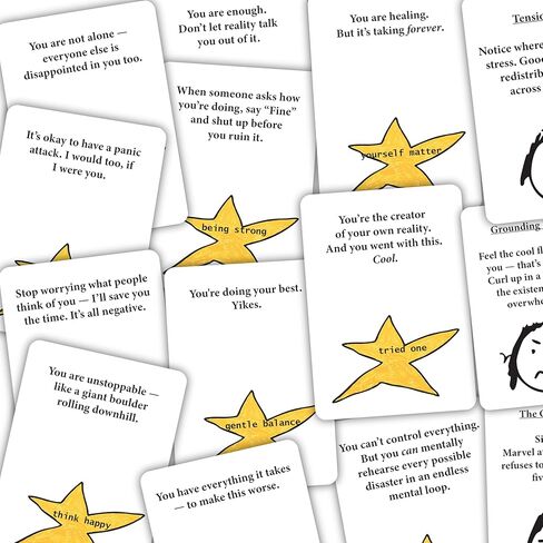 Niche Nation Funny Cynical Affirmation Cards - Sarcastic Gifts - Disappointing Affirmations Cards - Quirky Dark Humor Gifts - Gag Gifts Funny Adult - Be Your Worst Self - 50 Cards in Saudi Arabia