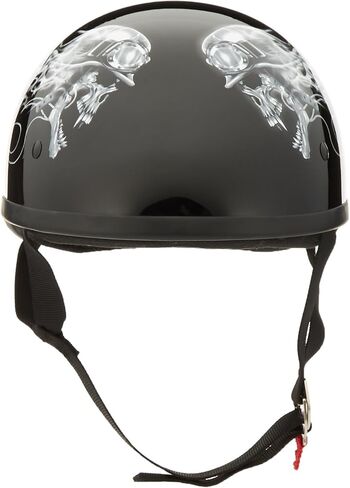 Skid Lid Biker Skull Original Helmet (Black/White, Medium) in Saudi Arabia