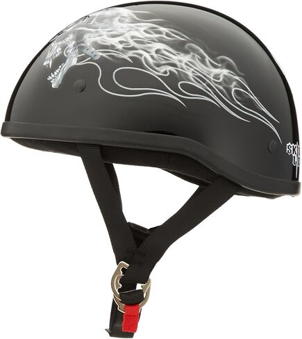 Skid Lid Biker Skull Original Helmet (Black/White, Medium) in Saudi Arabia