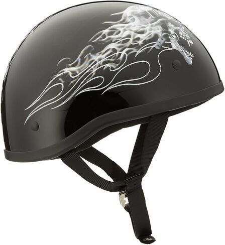 Skid Lid Biker Skull Original Helmet (Black/White, Medium) in Saudi Arabia