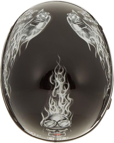 Skid Lid Biker Skull Original Helmet (Black/White, Medium) in Saudi Arabia