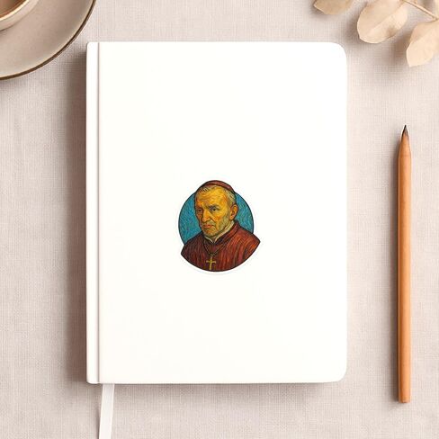 (3 Pack) Alphonsus Liguori Post-Impressionist Gogh Style Sticker (2.75" x 3") in Kuwait