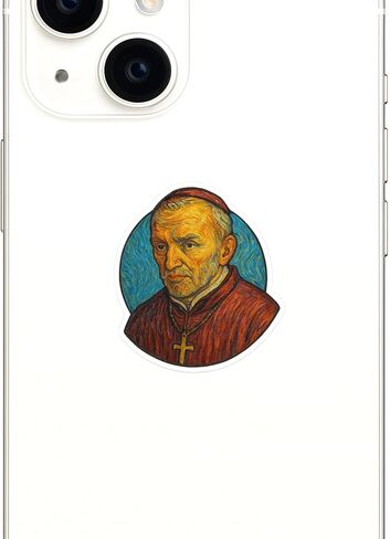 (3 Pack) Alphonsus Liguori Post-Impressionist Gogh Style Sticker (2.75" x 3") in Kuwait