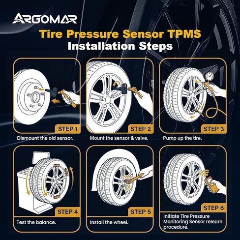 315MHz Tire Pressure Monitoring System (TPMS) Sensor for 08-13 Honda Civic,11-15 CR-Z,09-11 Element,09-14 Fit,10-14 Insight,11-17 Odyssey,Replace 42753SNAA83,42753TR0A81,4PCS in Kuwait