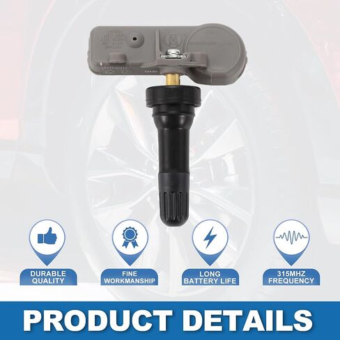 4Pcs Tire Pressure Sensor No.22854866 Tire Pressure Monitoring Sensor for Buick Encore 2013-2022 in Kuwait