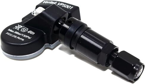 Set of 4 Veritek VPS001 TPMS 433mhz Tire Pressure Sensors for Chevrolet Corvette C7 2014-2019 Replaces 13581560 w/Black Aluminum Valve Stems in Kuwait