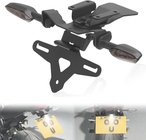 MT07 Fender Eliminator Kit Compatible with 2025 2026 MT 07 & MT-07 Y-AMT Tail Tidy License Plate Holder Bracket with Rear Turn Signals (Smoke) in Saudi Arabia