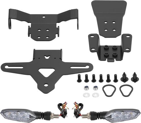 MT07 Fender Eliminator Kit Compatible with 2025 2026 MT 07 & MT-07 Y-AMT Tail Tidy License Plate Holder Bracket with Rear Turn Signals (Smoke) in Saudi Arabia