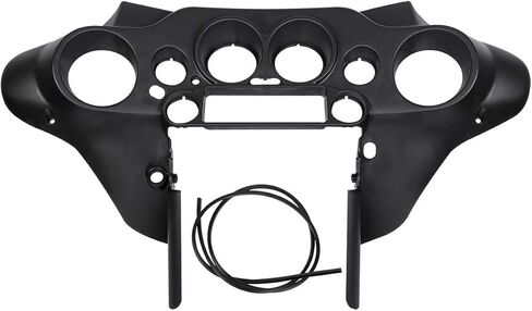 XMT-MOTO Front Outer + Inner Batwing Upper Fairing Cowl Fit for 1996-2013 Harley Davidson Touring Electra Glide Street Glide and Trike models Gloss Black in Kuwait