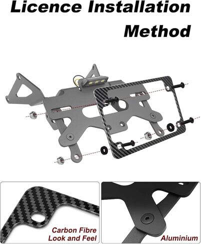 Fender Eliminator Kits Fit for CBR650R CB650R 2021-2026, CB1000 Hornet/SP 2025-2026, CBR 650R CB 650R Fender Eliminator Bracket Tail Tidy License Plate Mount Holder in Kuwait