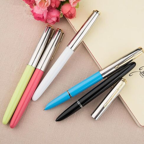 Hero 616 Fountain Pen,Gold Trim,0.38mm nib Pink in Saudi Arabia