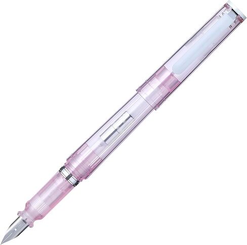 Sailor TUZU ADJUST Fountain Pen, Fine Nib (F), Rotating Nib Feature and Natural Fit Grip, Includes 2 Ink Cartridges (Black) and Converter, Limited Edition Glassy Crystal Cherry, 12-0561-202 in Kuwait