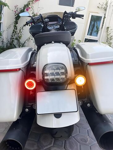 مصابيح LED لإشارات الانعطاف للدراجة النارية الخلفية 1157 أضواء رصاصة مناسبة لدراجة Harley Softail Dyna Sportster Touring CVO Electra Glide Classic Street Glide Road Glide in Kuwait