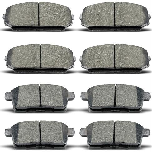 Front Rear Ceramic Brake Pads 8 Pieces Set fit for 2007-2010 Ford Edge,for 2007-2010 Lincoln MKX,for 2007-2012 Mazda CX-7,for 2007-2015 Mazda CX-9 in Kuwait