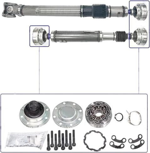 BestParts مجموعة إصلاح عمود الإدارة الأمامي أو الخلفي عالية السرعة ذات 8 مسامير متوافقة مع Jeep JK Wrangler Rubicon Sahara 2007-2018 استبدال 52853330AA، 52853330AB in Kuwait