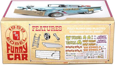 مجموعة نماذج سيارة مضحكة غير حقيقية من AMT 1958 Edsel AWB بمقياس 1:25 in Kuwait