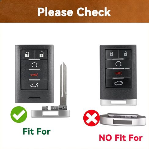 2PCS Smart Remote Key Fob Replacement for Cadillac CTS 2008 2009 2010 2011 2012 2013 2014 STS 2008-2011 Keyless Entry Remote Control M3N5WY7777A 5 Buttons in Saudi Arabia