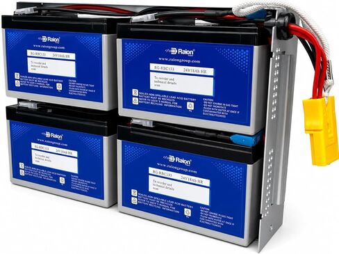 Raion Power APC RBC133 Replacement UPS Battery for SMT1500RM2US, FJT1500RMI2UNC, SMT1500R2I-AR, SMT1500R2X122, SMT1500R2X180, SMT1500RMJ2U, SMT1500RMUS, SMT1500R2-NMC, & SMT1500R2I-6W in Saudi Arabia
