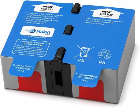 Raion Power APC RBC133 Replacement UPS Battery for SMT1500RM2US, FJT1500RMI2UNC, SMT1500R2I-AR, SMT1500R2X122, SMT1500R2X180, SMT1500RMJ2U, SMT1500RMUS, SMT1500R2-NMC, & SMT1500R2I-6W in Kuwait