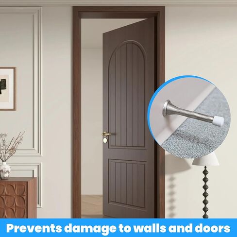 40 PCS Rubber Door Stopper 0.42" Door Stop Tips & Caps Replacement Universal Bumper Protector Tips Caps Wall-Mount White Rubber End Cap for Home Office Doors Wall Protection in Saudi Arabia