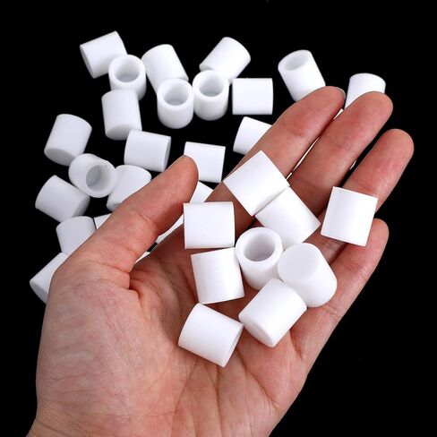 40 PCS Rubber Door Stopper 0.42" Door Stop Tips & Caps Replacement Universal Bumper Protector Tips Caps Wall-Mount White Rubber End Cap for Home Office Doors Wall Protection in Saudi Arabia