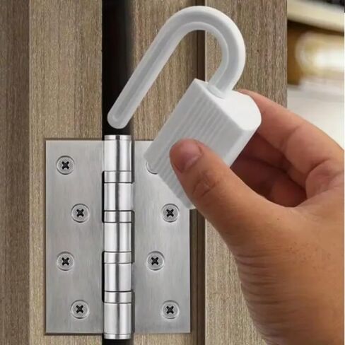 2Pcs Baby Safety Lock Anti-Grip Door Stopper Anti Pinch Hand Children Security Protection Durable Finger Protector Easy to Install in Kuwait
