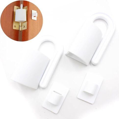 2Pcs Baby Safety Lock Anti-Grip Door Stopper Anti Pinch Hand Children Security Protection Durable Finger Protector Easy to Install in Kuwait