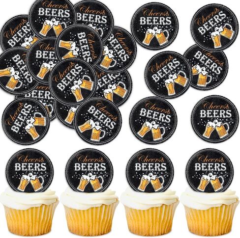 Ercadio 55 PCS Edible Flat Cigarettes Party Cupcake Toppers Picks Tobacco for Father's Day Cake Drink Topper Favor for Cigarettes Theme Summer Family Party Decor Supplies in Kuwait