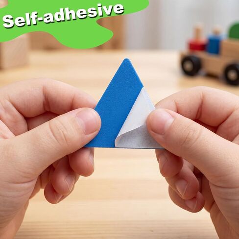 QIDIWIN 1000 Pcs Self-Adhesive Foam Geometric Stickers, Assorted Shapes Colorful Craft Stickers for Kids DIY Art, Scrapbooking, Card Making, Classroom Educational Activities & Home Decor in Saudi Arabia