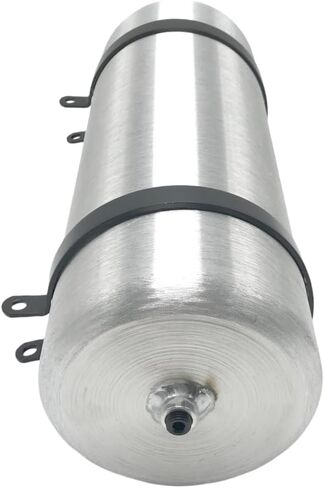 JSD 1.85 Gallons 6" x 18" Universal Vertical Aluminum Gas Tank 1/4" NPT Outlet in Kuwait