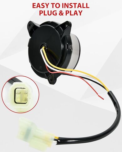 مجموعة مصابيح إشارة الانعطاف LED من SAUTVS لـ Kawasaki Mule Pro، مصابيح خلفية سوداء مدخنة لمصابيح إيقاف الفرامل لـ Kawasaki Mule Pro-FXT DXT FXR DX FX 2015-2026 ملحقات (قطعتان) in Kuwait