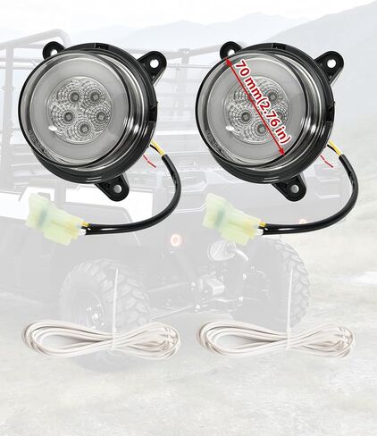 مجموعة مصابيح إشارة الانعطاف LED من SAUTVS لـ Kawasaki Mule Pro، مصابيح خلفية سوداء مدخنة لمصابيح إيقاف الفرامل لـ Kawasaki Mule Pro-FXT DXT FXR DX FX 2015-2026 ملحقات (قطعتان) in Kuwait