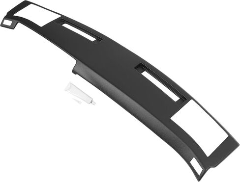 ALMULOO Dashboard Cover Compatible with 1986 1987 1988 1989 1990 1991 1992 1993 Chevrolet S10 Pickup Blazer GMC Sonoma S15 Pickup Jimmy w/Side Vents Cut Out Plastic(ABS) Painted Matte Black in Kuwait
