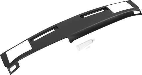 ALMULOO Dashboard Cover Compatible with 1986 1987 1988 1989 1990 1991 1992 1993 Chevrolet S10 Pickup Blazer GMC Sonoma S15 Pickup Jimmy w/Side Vents Cut Out Plastic(ABS) Painted Matte Black in Kuwait