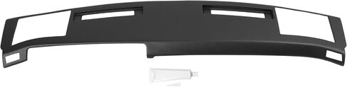 ALMULOO Dashboard Cover Compatible with 1986 1987 1988 1989 1990 1991 1992 1993 Chevrolet S10 Pickup Blazer GMC Sonoma S15 Pickup Jimmy w/Side Vents Cut Out Plastic(ABS) Painted Matte Black in Kuwait
