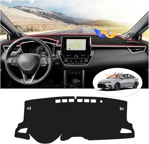 CARTIST Dash Cover for 2019-2025 2026 Toyota Corolla Dashboard Cover Mat for Corolla Accessories Sunshade Nonslip Mesh Protector No Glare in Kuwait