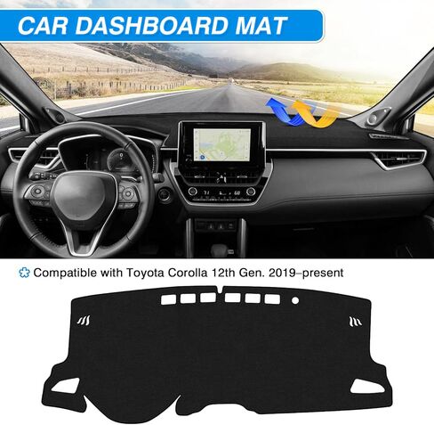 CARTIST Dash Cover for 2019-2025 2026 Toyota Corolla Dashboard Cover Mat for Corolla Accessories Sunshade Nonslip Mesh Protector No Glare in Kuwait
