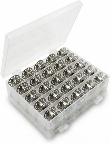 Bobbin，Metal Sewing Machine Bobbins, 25 PCS Universal Sewing Machine Bobbins, Compatible with Singer, Brother, Janome, Bernina, Toyata, etc. (25 PCS) in Kuwait