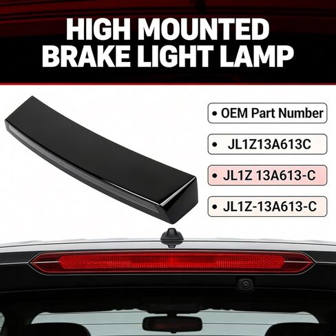 923-300 Black LED Rear High Mounted Brake Light Lamp Replacement for Ford Expedition 2018-2024 Repl.# JL1Z13A613C, JL1Z-13A613-C, JL1Z-13A613-A, JL1Z-13A613-B in Kuwait