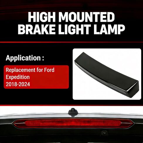 923-300 Black LED Rear High Mounted Brake Light Lamp Replacement for Ford Expedition 2018-2024 Repl.# JL1Z13A613C, JL1Z-13A613-C, JL1Z-13A613-A, JL1Z-13A613-B in Kuwait
