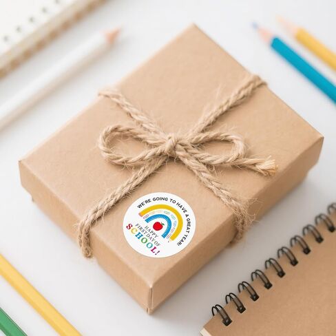 Back to School Stickers 2 Inch Happy First Day of School Stickers 120Pcs Self-Adhesive Round Personalized Welcome Sticker for Envelope Seals, Cards, Gift Bags and School Classroom Decorations in Kuwait