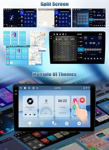 【8-Core 2+64G】 Android 13 Car Radio for Jeep Grand Cherokee 2014-2020,9'' IPS Touchscreen Car Stereo with Wireless Carplay Android Auto Mirror Link Bluetooth DSP GPS WiFi SWC+AHD Backup Camera&MIC in Saudi Arabia
