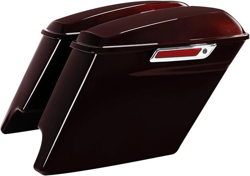 HR3 For Midnight Crimson, 5" Stretched Hard Saddlebags Compatible with 2021 FLTRXS / 2021 FLTRK / 2021 FLHTK, 2014-later Harley Touring Road King, Road Glide, Street Glide, Electra Glide in Kuwait