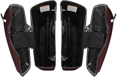 HR3 For Midnight Crimson, 5" Stretched Hard Saddlebags Compatible with 2021 FLTRXS / 2021 FLTRK / 2021 FLHTK, 2014-later Harley Touring Road King, Road Glide, Street Glide, Electra Glide in Kuwait