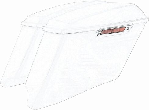 HR3 For Auburn Sunglo & Black Hole With Rich Bourbon, 4" Stretched Hard Saddlebags Compatible with 2019 CVO Limited, for 2014-2024 Harley Touring Models in Kuwait